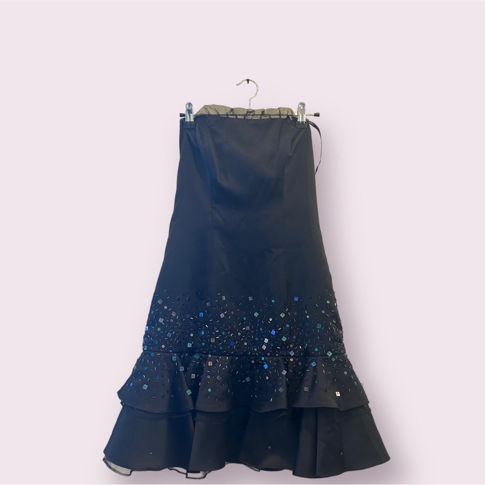 Flip black sequins dress